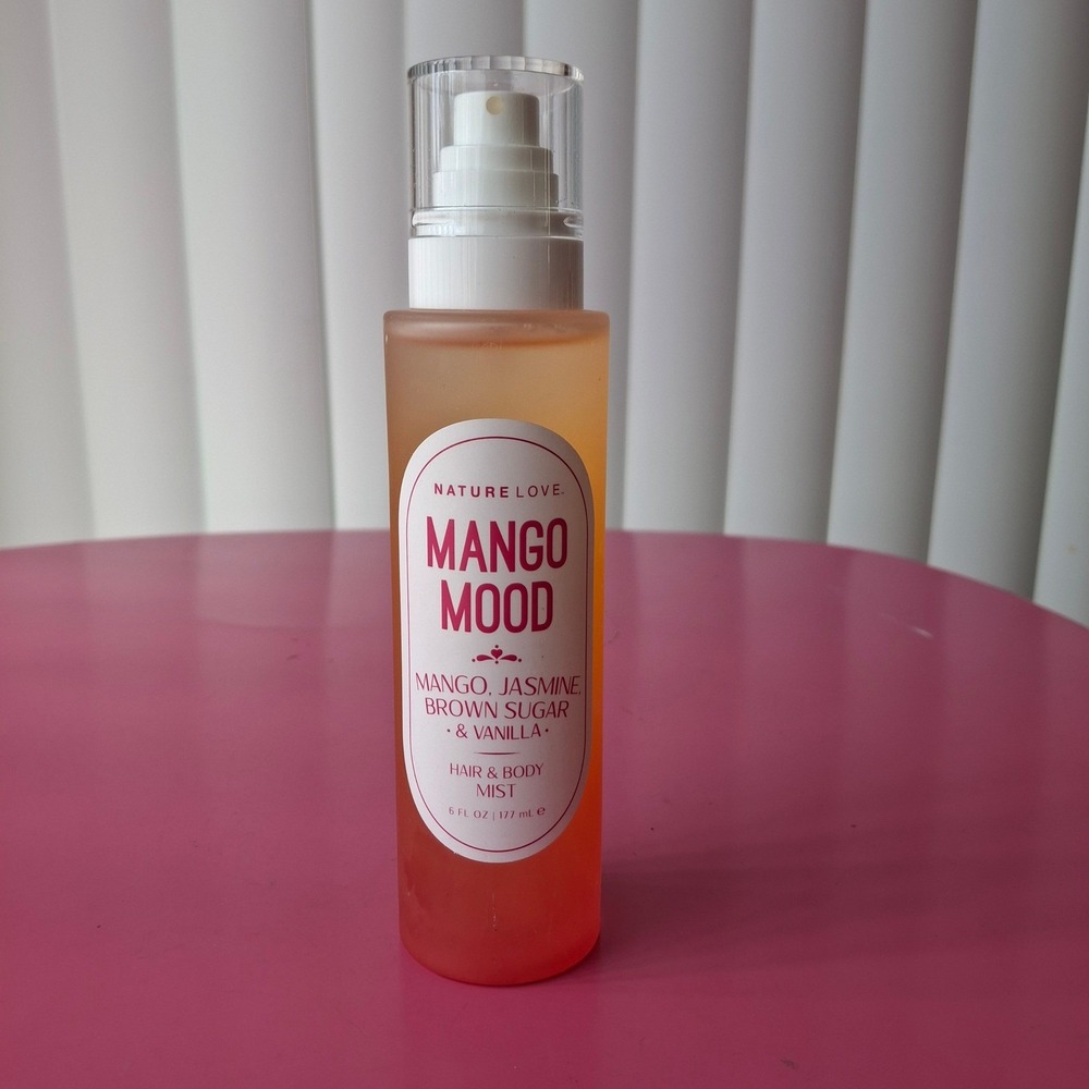 Nature Love Mango Mood Hair & Body Mist 6oz Mango Jasmine Brown Sugar Vanilla